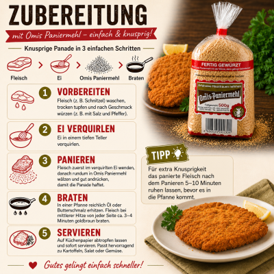 Preview: Omis Paniermehl gewürzt 500g